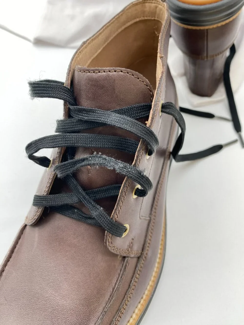 Cole Haan Grand.ØS Leather Chukka Boots Brown Moc Toe Men's 9.5